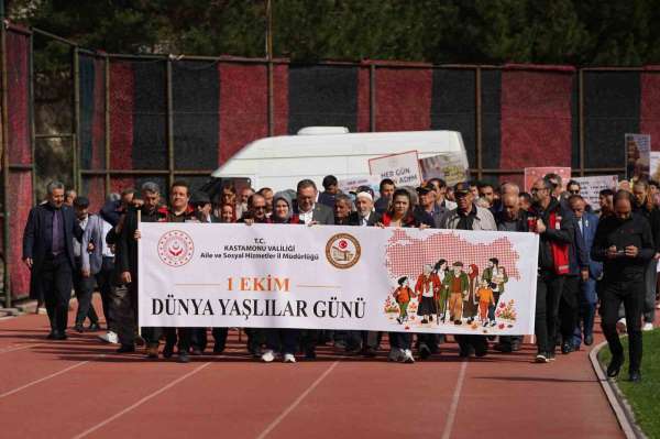 Kastamonu'da Dünya Yaşlılar Günü'nde farkındalık yürüyüşü
