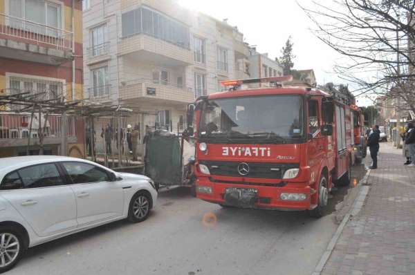 Burdur'da elektrikli battaniye az daha evi yakıyordu