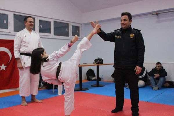 Karateci Elif'ten Emniyet Müdürüne Tekme 