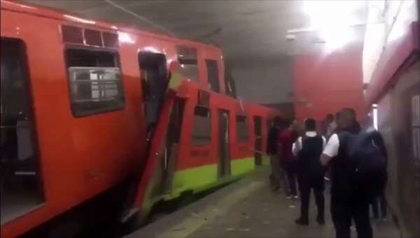 Meksika'da feci metro kazası: 1 ölü, 45 yaralı 