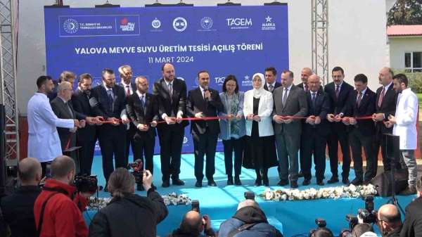 Bakan Kacır, Yalova Meyve Suyu Üretim Merkezi'ni açtı