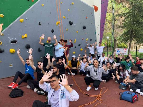 Tırmanma duvarı lise ve üniversite öğrencilerini ağırladı - Aydın haber