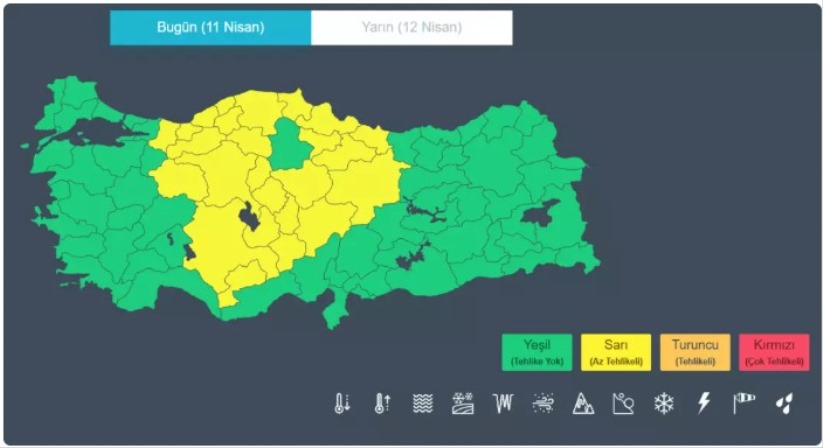 Meteoroloji'den 25 il için sarı kodlu uyarı! Aralarında Samsun da var
