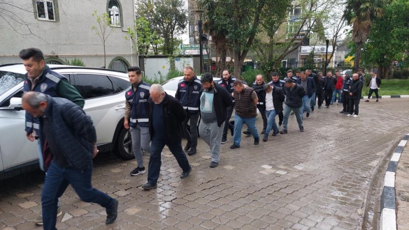 Samsun merkezli 'change' araç operasyonunda 30 kişi adliyeye sevk edildi