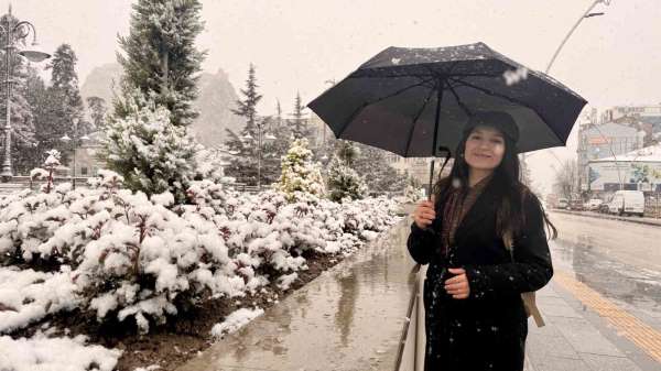 Nisan ayında Tokat'ta kar sürprizi