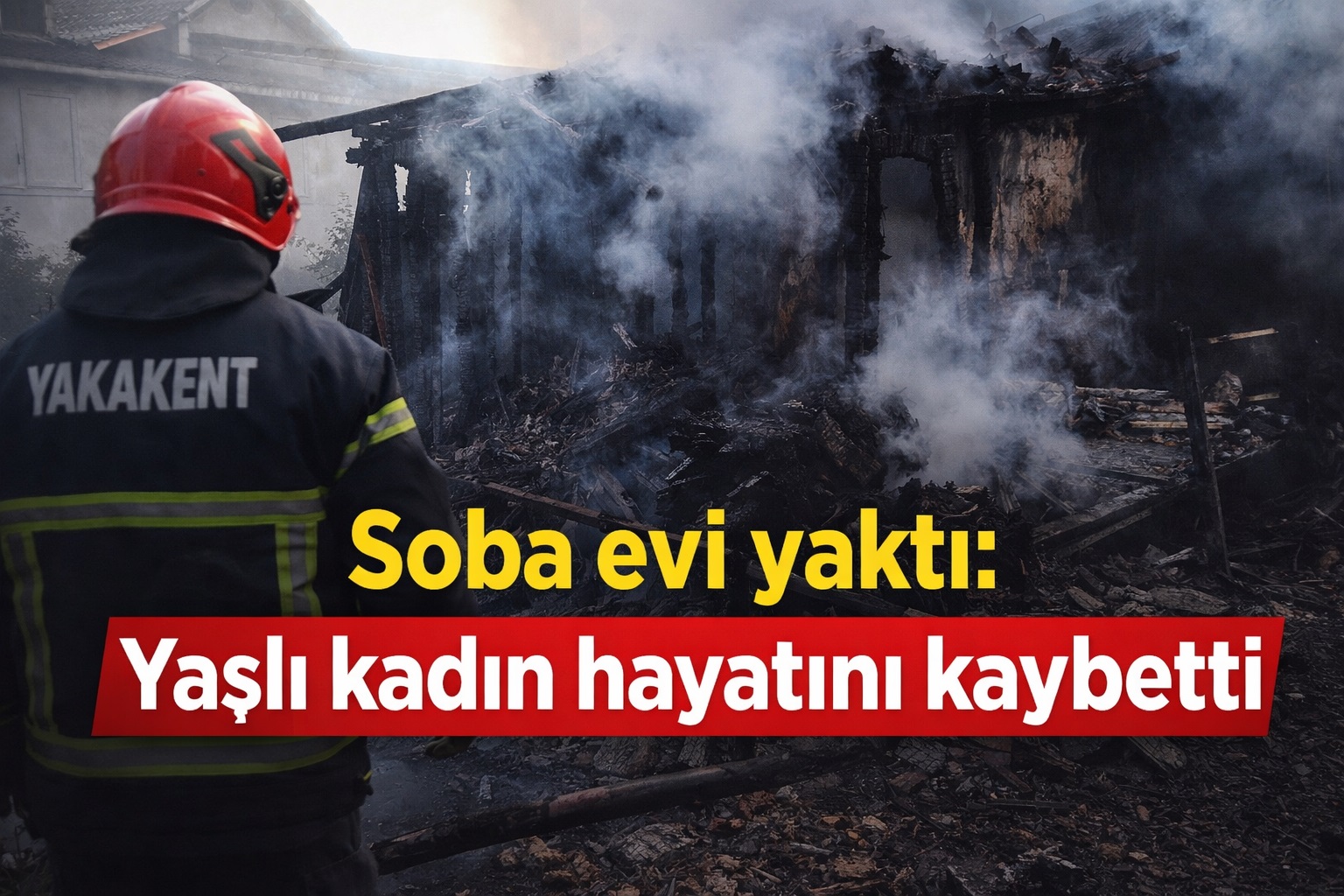 Soba evi yaktı, yaşlı kadın hayatını kaybetti