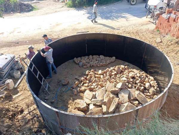 Karacaali Mahallesi'ne yangın ve su ihtiyacı için 100 tonluk depo
