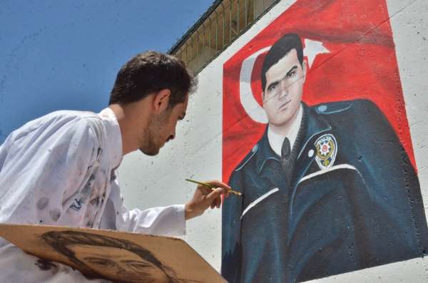 Elbistan'da şehit polisler için özel çalışma 