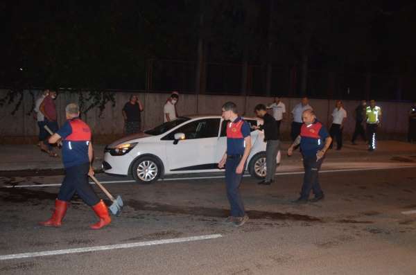 Osmaniye'de trafik kazası:1 yaralı 