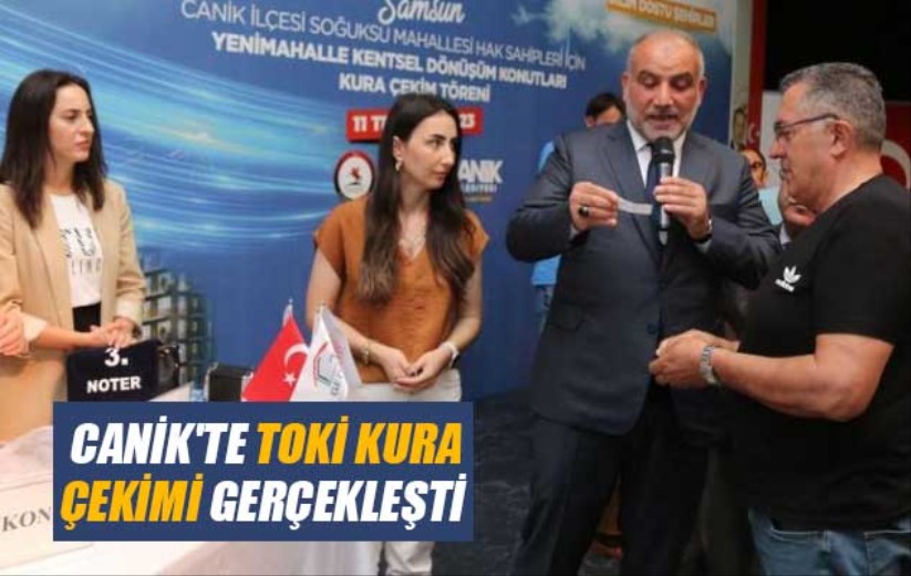 Canik'te TOKİ kura çekimi gerçekleşti