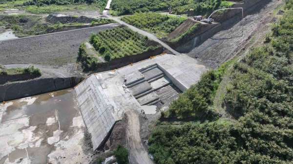 Terme'yi selden koruyacak Salıpazarı Barajı'nda sona doğru