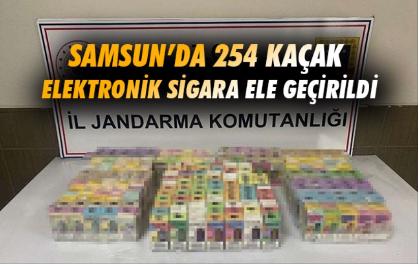 Samsun'da 254 kaçak elektronik sigara ele geçirildi