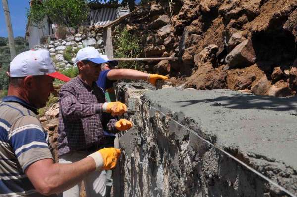 Bozdoğan Belediyesi, Kazandere'ye kalıcı çözüm sundu
