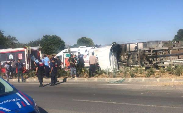 Tekirdağ'da kamyon kazası: 1 yaralı