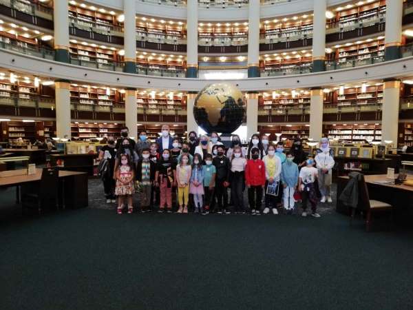 Şehit çocukları, Cumhurbaşkanlığı Millet Kütüphanesi'ni ziyaret etti