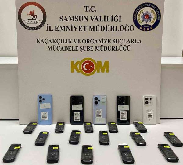 Samsun'da kaçak elektronik sigara ve cep telefonu ele geçirildi