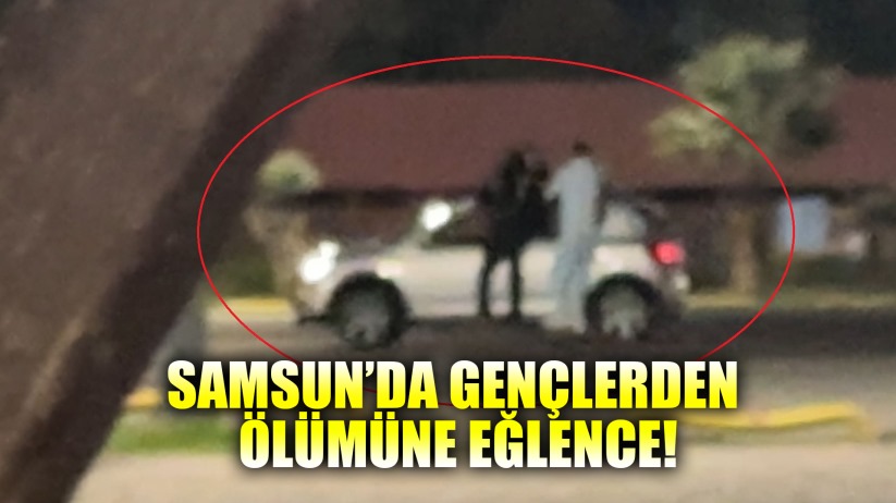 Samsun'da kazaya davetiye: Hareket halindeki aracın üzerine çıktılar