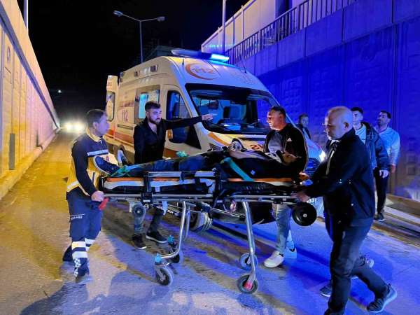 Malatya'da alt geçitte motosiklet kazası: 2 yaralı