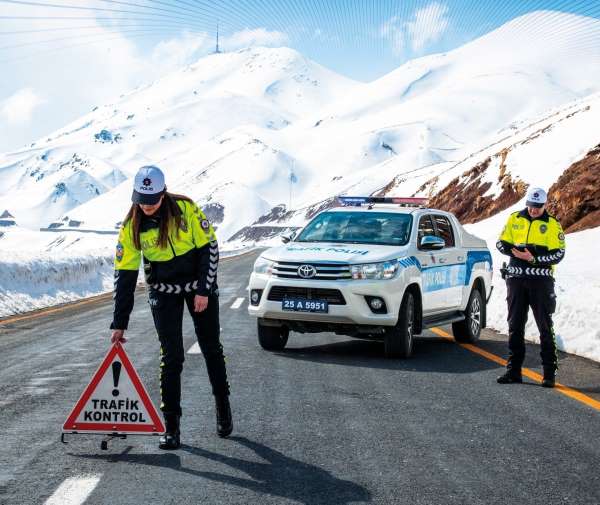 Erzurum'da kent merkezinde bir ayda 146 trafik kazası