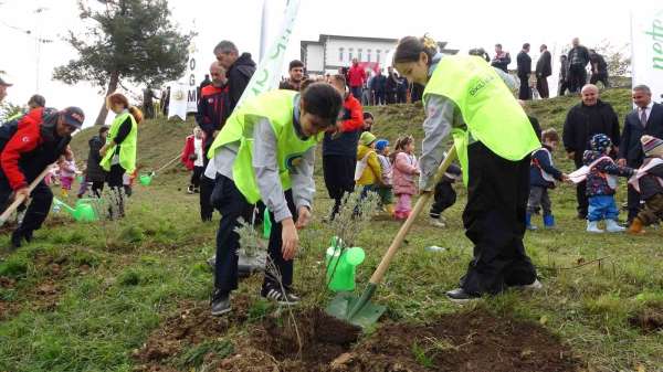 Ordu'da yaklaşık 5 bin fidan toprakla buluşturuldu