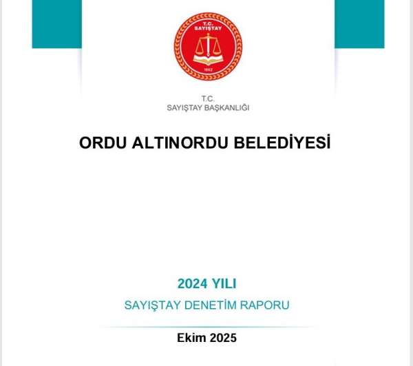 Sayıştay raporu: Altınordu Belediyesi'nden tasarruf tedbirlerine aykırı 9,9 milyon TL'lik harcama