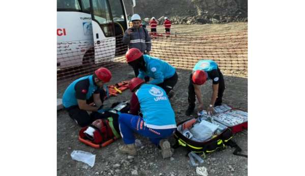 Tavşanlı'da maden kazası tatbikatı