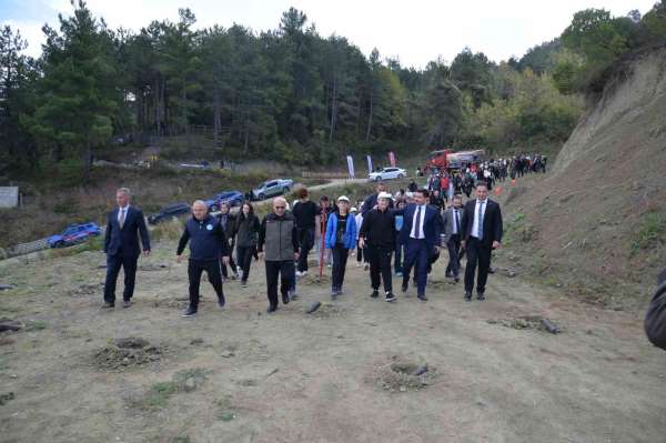 Türkeli'de fidanlar toprakla buluştu