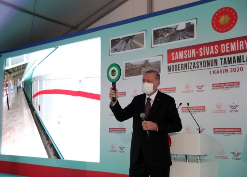 Samsun-Sivas demiryolu hattı hizmete açıldı