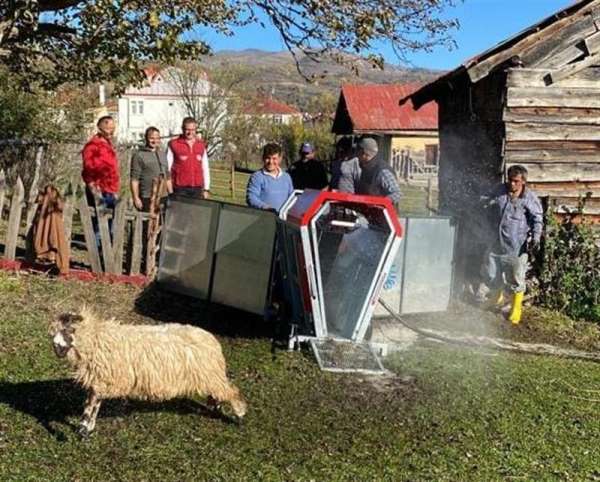 Ordu'da mobil koyun yıkama banyoları hizmete girdi