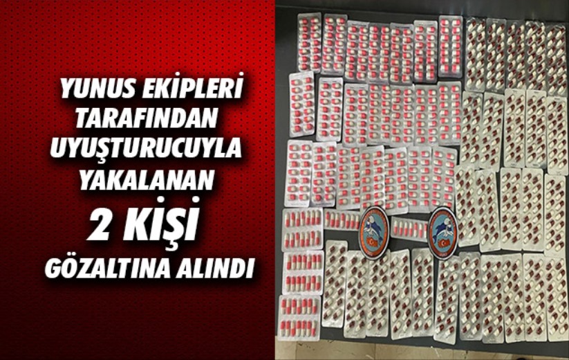 Samsun'da yunus ekipleri tarafından uyuşturucuyla yakalanan 2 kişi gözaltına alındı