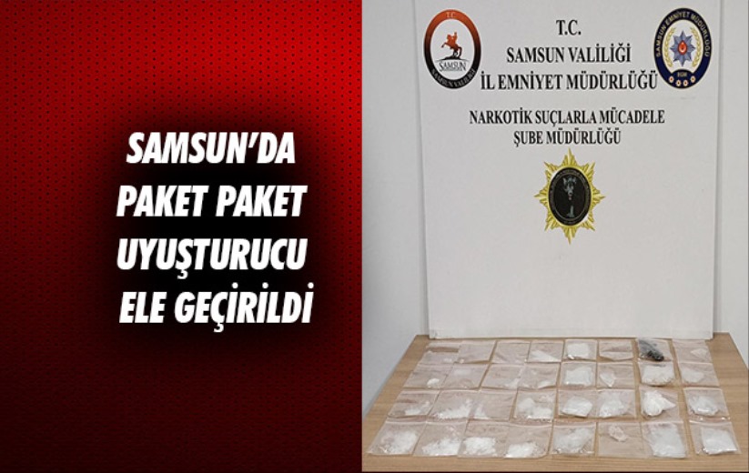 Samsun'da paket paket uyuşturucu ele geçti