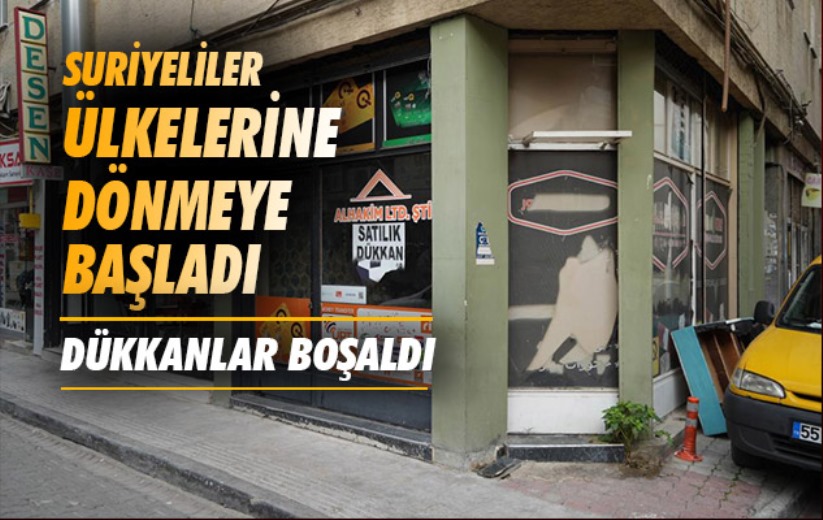 Samsun'da Suriyeliler ülkelerine dönmeye başladı, dükkanlar boşaldı