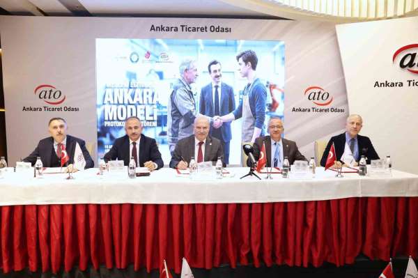 ATO'da 'Mesleki Eğitimde Ankara Modeli' için 5 kurumdan güç birliği
