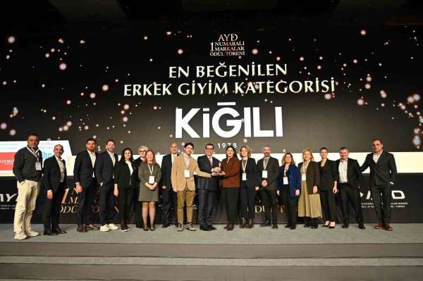 Kiğılı, 'En Beğenilen Erkek Giyim Markası' seçildi