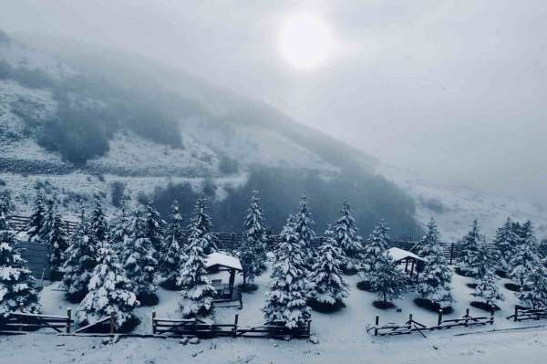 Ladik Akdağ beyaz gelinliğini giydi