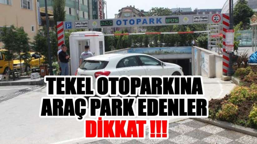  Samsun'da tekel otoparkına araç park edenler dikkat