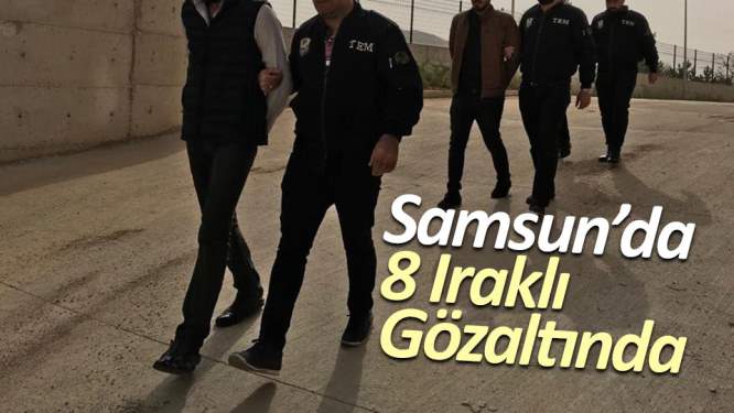 Samsun'da 8 gözaltı