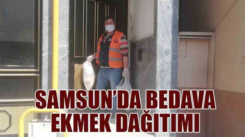 Samsun'da bedava ekmek dağıtımı 