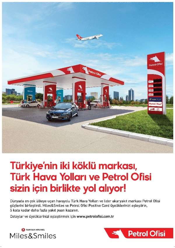 Türk Hava Yolları yolcu programı Miles&Smiles'dan Petrol Ofisi ile iş birliği 