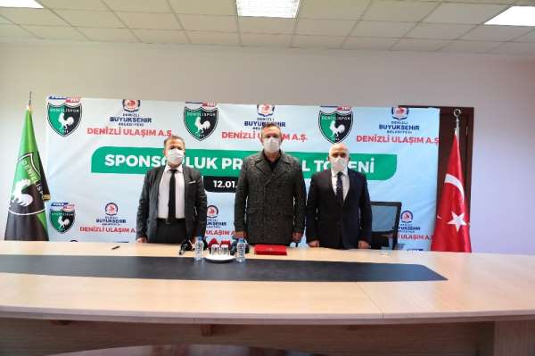Büyükşehir Ulaşım AŞ'den, Denizlispor'a 3 milyon 750 bin TL'lik sponsorluk 