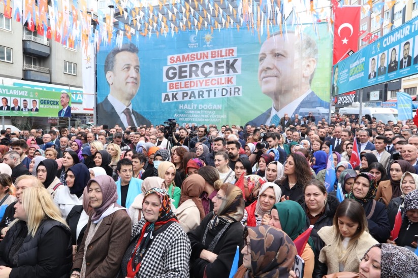 AK Parti Samsun Seçim Koordinasyon Merkezi'ne Coşkulu Açılış
