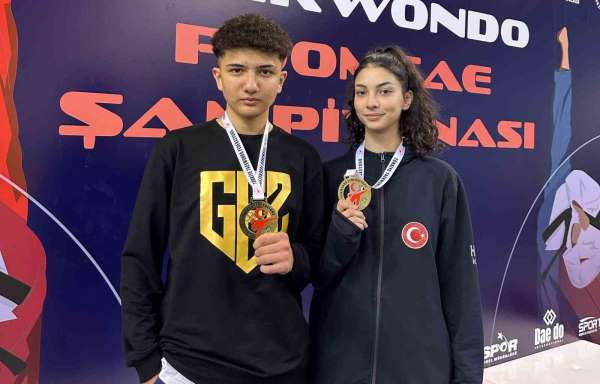 Aydınlı tekvandocular şampiyonaya damga vurdu