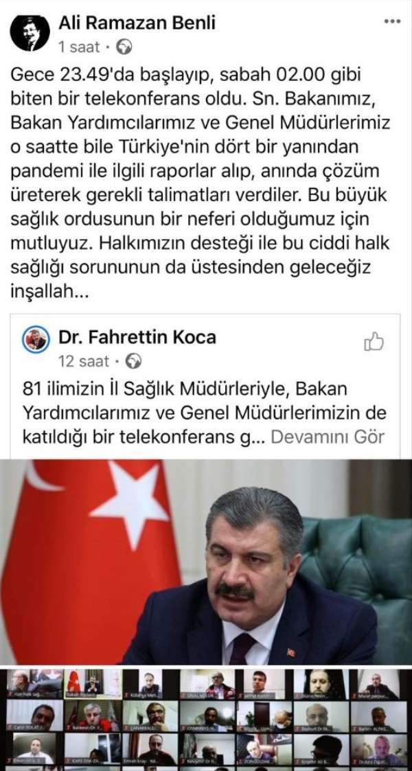 İl Sağlık Müdürü Benli, 'Büyük sağlık ordusunun bir neferi olduğumuz için mutluy