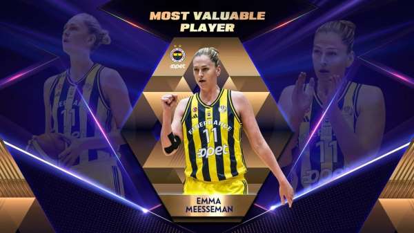 Kadınlar Euroleague'de sezonun MVP'si üst üste 3. kez Emma Meesseman