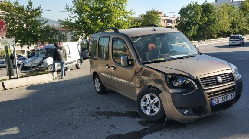Samsun'da korkunç kaza kamerada