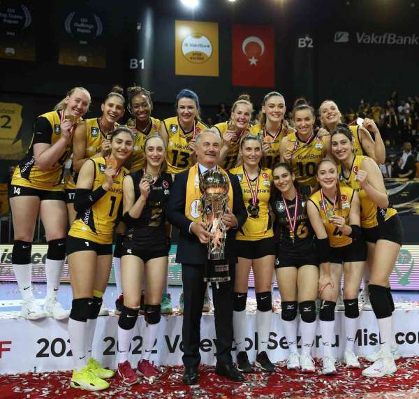 Şampiyon VakıfBank kupasını aldı - İstanbul haber