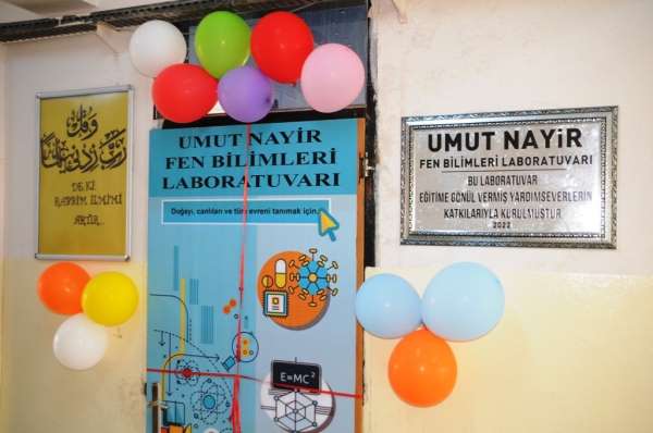 Umut Nayir, Cizre'de bir okula fen laboratuvarı kazandırdı - Şırnak haber