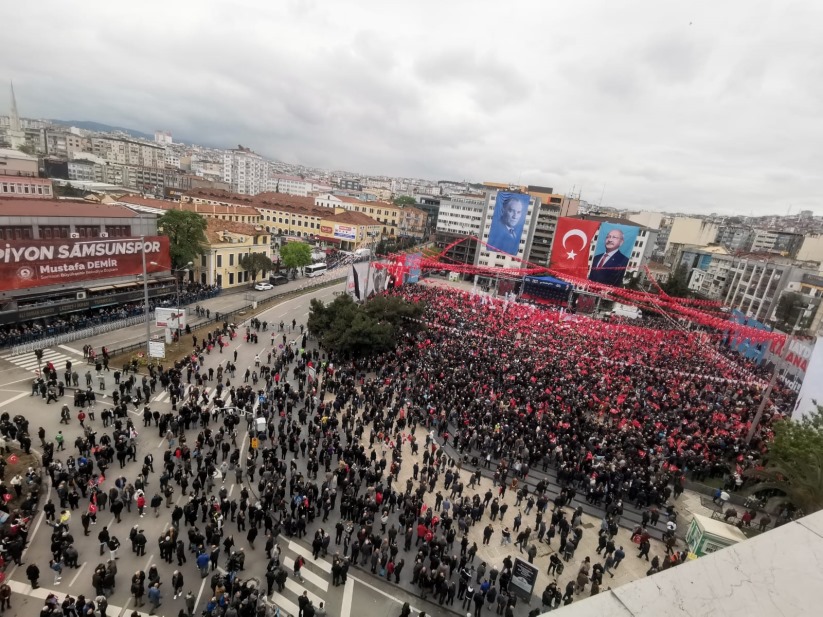 Millet İttifakı Samsun mitinginde Kılıçdaroğlu'na geniş güvenlik önlemi