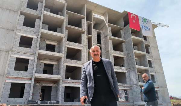Doğanşehir'deki kalıcı konutlar hızla yükseliyor