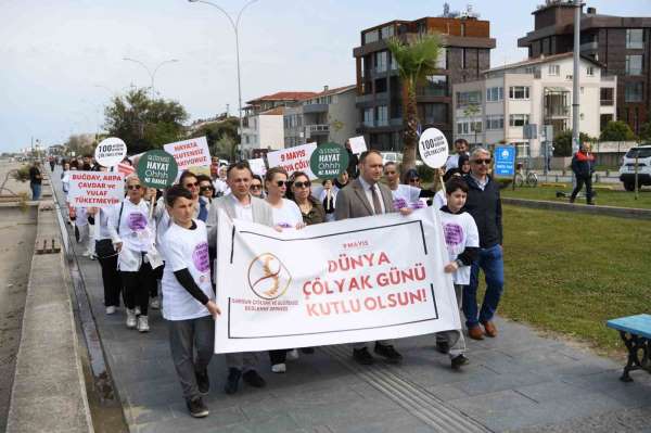 Samsun'da çölyak hastaları için farkındalık yürüyüşü düzenlendi